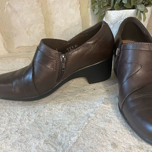 Clarks Genette Frolic brown boot sz 7.5 M - Picture 7 of 9